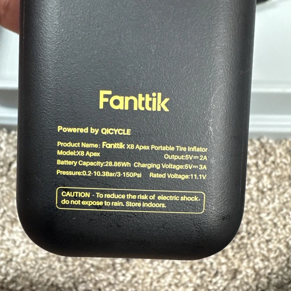 Fanttik X8 APEX Tire Inflator Portable Air Compressor- No Charger - TESTED WORKS